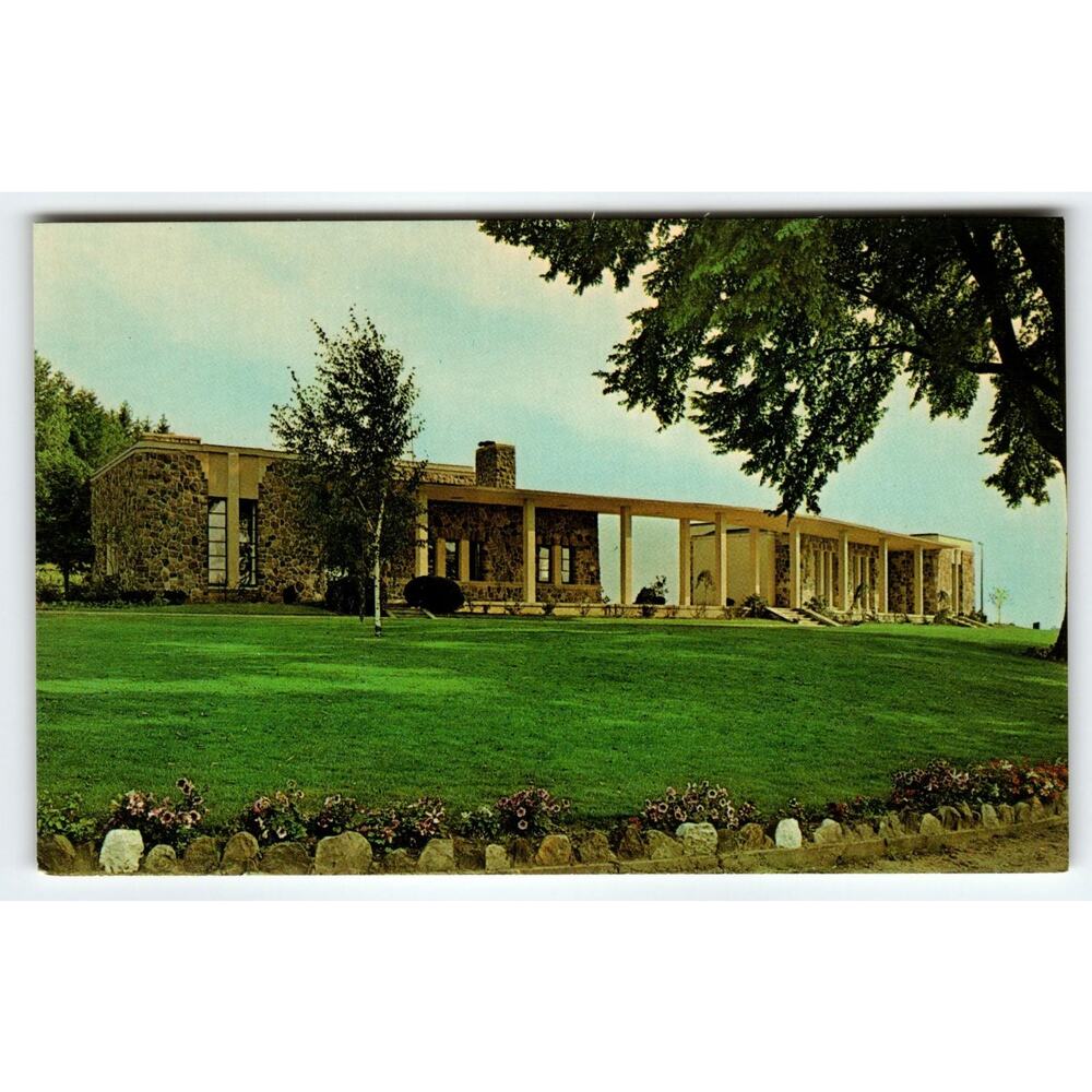 Vintage Chrome Postcard Bureau of Information Hill Cumorah Palmyra NY Historic